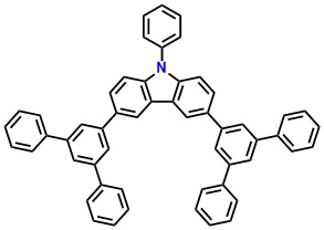 CzTP 3,6-bis[(3,5-diphenyl)phenyl]-9-phenyl-carbazole