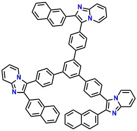 p-TPPNI 1,3,5-tri{4-[2-(naphthalen-2-yl)imidazo[1,2-a]pyridin-3-yl]-phenyl}benzene