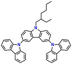 TCz1 3,6-bis(carbazol-9-yl)-9-(2-ethyl-hexyl)-9H-carbazole