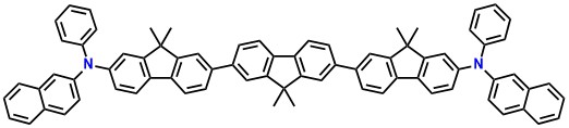 BNP3FL N,N'-bis(naphthalen-2-yl)-N,N'-bis(phenyl)-tris-(9,9dimethylfluorenylene)