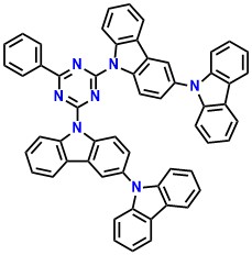 CC2TA 2,4-Bis{3-(9H-carbazol-9-yl)-9H-carbazol-9-yl}-6-phenyl-1,3,5-triazine