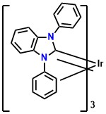 fac-Ir(dpbic)3 fac-Tris(1,3-diphenyl-benzimidazolin-2-ylidene-C,C2')Iridium(III)