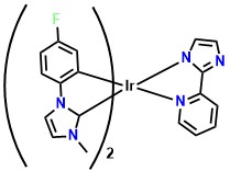 (fpmi)2Ir(pyim) Bis(1-(4-fluorophenyl)-3-methylimdazoline-2-ylidene-C,C2')(2-(1H-imidazol-2-yl)pyridine)Iridiunm(III)