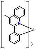 Ir(Mphq)3 Tris[2-phenyl-4-methylquinoline)]iridium(III)