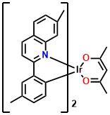 Ir(dmpq)2acac Bis[2-(2-methylphenyl)-7-methyl-quinoline](acetylacetonate)iridium(III)
