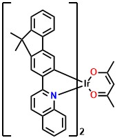 Ir(flq)2acac Bis[2-(9,9-dimethyl-9H-fluoren-2-yl)quinoline] (acetylacetonate)iridium(III)