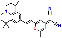 DCJT 4-(dicyanomethylene)-2-methyl-6-(1,1,7,7-tetramethyljulolidyl-9-enyl)-4H-pyran