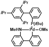 (t-ButylXPhos Pd G4) Methanesulfonato(2-di-t-butylphosphino-2',4',6'-tri-i-propyl-1,1'-biphenyl)(2'-methylamino-1,1'-biphenyl-2-yl)palladium(II)