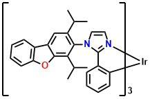 (Ir(dbi)₃) Tris[1-(2,4-diisopropyldibenzo[b,d]furan-3-yl)-2-phenyl-1H-imidazole-C2,N]iridium(III)