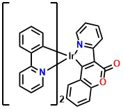 Ir(ppy)₂pc – Bis(2-phenylpyridine-C2,N)(3-(pyridin-2-yl)-2H-chromen-2-onate)iridium(III)