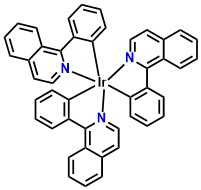 Ir(piq)₃ – Tris(1-phenylisoquinoline-C2,N)iridium(III)