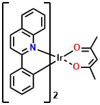 Ir(2-phq)₂(acac) Bis(2-phenylquinoline-C2,N)(acetylacetonato)iridium(III)