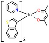Ir(btpy)₂(acac) Bis(2-(benzo[b]thiophen-2-yl)pyridine-C3,N)(acetylacetonato)iridium(III)