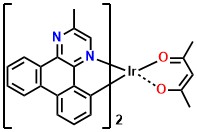 Ir(MDQ)₂(acac) Bis(2-methyldibenzo[f,h]quinoxaline)(acetylacetonato)iridium(III)