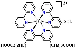 Bis(2,2'-bipyridyl)(2,2'-bipyridine-4,4'-dibutanoic acid)ruthenium(II) dichloride