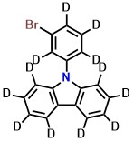 9-(3-bromophenyl-2,4,5,6-d4) 9H-carbazole-1,2,3,4,5,6,7,8-d8