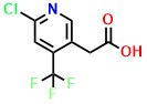 2-Cholro-4-(trifluoromethyl)pyridine-5-acetic acid