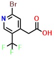 2-Bromo-5-(trifluoromethyl)pyridine-4-acetic acid