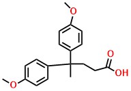 Benzenebutanoic acid, 4-methoxy-γ-(4-methoxyphenyl)-γ-methyl-