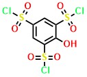 1,3,5-Benzenetrisulfonyl trichloride, 2-hydroxy-
