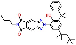 Pyrrolo[3,4-f]benzotriazole-5,7(2H,6H)-dione, 6- butyl-2-[2-hydroxy-3-(1-methyl-1-phenylethyl)-5- (1,1,3,3-tetramethylbutyl)phenyl]-
