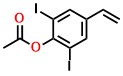2,6-diiodo-4-vinylphenyl acetate