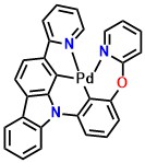 PdN3O, 2[-(2-pyridinyl)-9-[3-(2-pyridinyloxy)phenyl]-9H-carbazole]palladium
