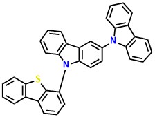 4DBTCz, 9-(dibenzo[b,d]thiophen-4-yl)-9H-3,9'-bicarbazole