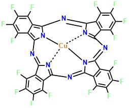 F16CuPC, Copper(II) 1,2,3,4,8,9,10,11,15,16,17,18,22,23,24,25-hexadecafluoro-29H,31H-phthalocyanine