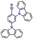 2,4-2CzBN, 2,4-di(9H-carbazol-9-yl)benzonitrile