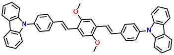 9,9'-(((1E,1'E)-(2,5-dimethoxy-1,4-phenylene)bis(ethene-2,1-diyl))bis(4,1-phenylene))bis(9H-carbazole)