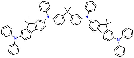 3DMFL-BPA, N2,N2'-(9,9-Dimethyl-9H-fluorene-2,7-diyl)bis(9,9-dimethyl-N2,N7,N7-triphenyl-9H-fluorene-2,7-diamine)