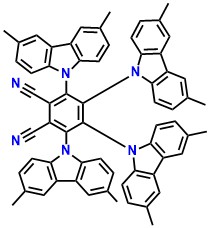 4CzPN-Me, 3,4,5,6-Tetrakis(3,6-dimethylcarbazol-9-yl)- 1,2-dicyanobenzene
