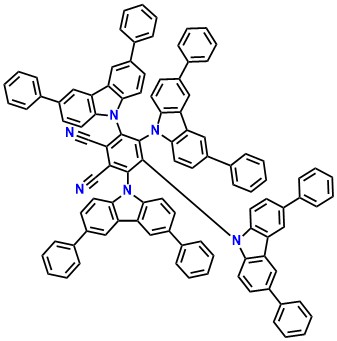 4CzPNPh, 3,4,5,6-tetrakis(3,6-diphenyl-9H- carbazol-9-yl)phthalonitrile