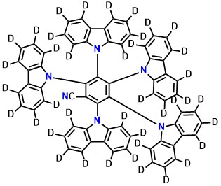 5CzBN-D(a), 2,3,4,5,6-Pentakis(9H-carbazol-9-yl-d8)benzonitrile