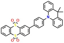 ACRDSO2, 2-(4-(9,9-dimethylacridin-10(9H)-yl)phenyl)thianthrene 5,5,10,10-tetraoxide