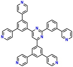 B4PYPPyPM, 4,6-Bis(3,5-di(pyridin-4-yl)phenyl)-2-(3-(pyridin-3-yl)phenyl)pyrimidine