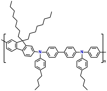 BFB, Poly[(9,9-dioctylfluorenyl-2,7-diyl)-alt-(N,N'-bis{4-butylphenyl}-benzidine-N,N'-{1,4-diphenylene})]
