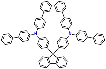BPAPF, 9,9-Bis[4-(N,N-bis-biphenyl-4-yl-amino)phenyl]-9H-fluorene