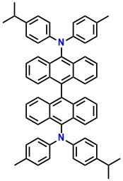 BPTAPA, N10,N10'-Bis(4-isopropylphenyl)-N10,N10'-di-p-tolyl-9,9'-bianthracene-10,10'-diamine