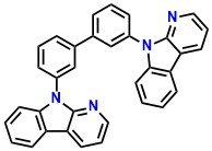 CbBPCb, 3,3'-Di(9H-pyrido[2,3-b]-indol-9-yl)biphenyl