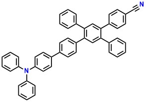 CN-TPB-TPA, 4'''-(Diphenylamino)-2',5'-diphenyl-[1,1':4',1'':4'',1'''-quaterphenyl]-4-carbonitrile