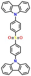 Cz-DPS, 9,9'-(Sulfonylbis(4,1-phenylene))bis(9H-carbazole)