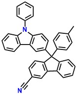 CzFCN, 9-(9-Phenyl-9H-carbazol-3-yl)-9-p-tolyl-9H-fluorene-3-carbonitrile