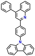 CzPPQ, 9-(4-(4-Phenylquinolin-2-yl)phenyl)-9H-carbazole
