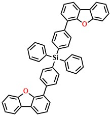 DBFSiDBF, Bis(4-(dibenzo[b,d]furan-4-yl)phenyl)diphenylsilane