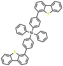DBTSiDBT, Bis(4-(dibenzo[b,d]thiophen-4-yl)phenyl)diphenylsilane