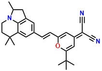 DCQTB, (E)-2-(2-tert-Butyl-6-(2-(2,6,6-trimethyl-2,4,5,6-tetrahydro-1H-pyrrolo[3,2,1-ij ]quinolin-8-yl)vinyl)-4H-pyran-4-ylidene)malononitrile