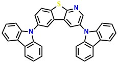 DCz-BTP, 3,6-Di(9H-carbazol-9-yl)benzo[4,5]thieno[2,3-b]pyridine