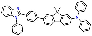 EFIN, 9,9-Dimethyl-N,N-diphenyl-7-(4-(1-phenyl-1H-benzo[d]imidazol-2-yl)phenyl)-9H-fluoren-2-amine